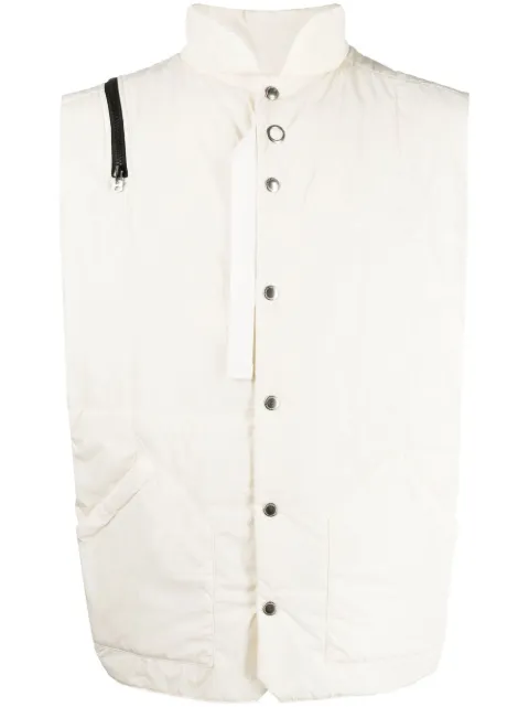 Takahiromiyashita The Soloist zip-detail padded gilet jacket