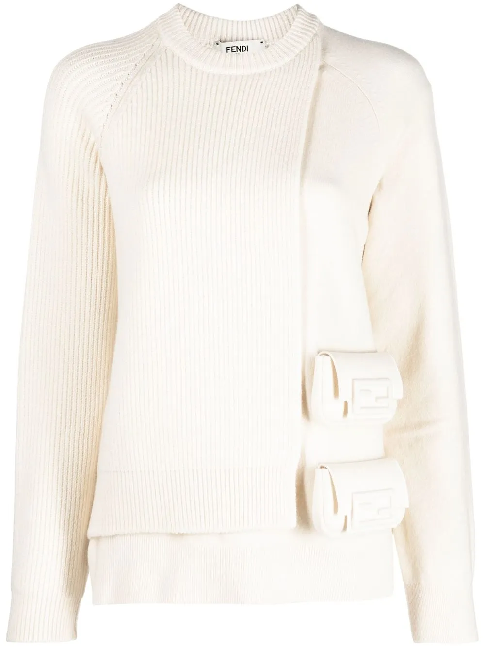 FENDI layered utility pocket jumper | Neutrals | Image 1