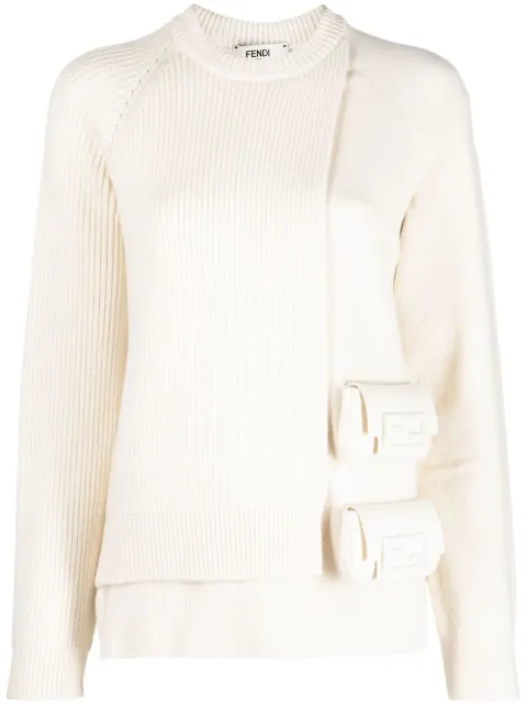 FENDI layered utility pocket jumper