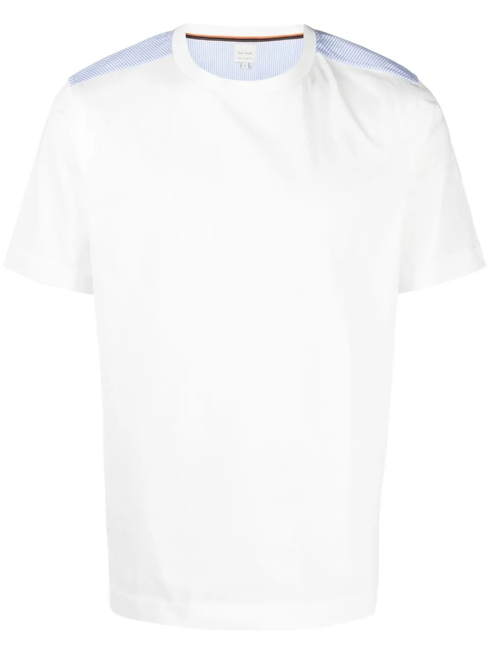 

Paul Smith contrasting-panel striped T-shirt - White