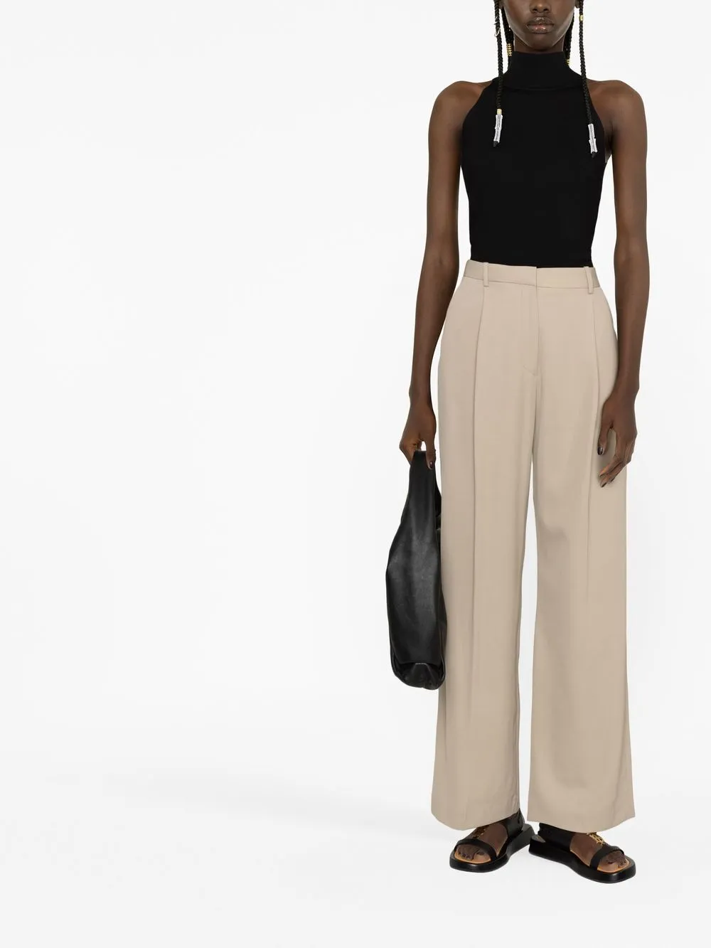 TOTEME Broek met geplooide voorkant - Beige