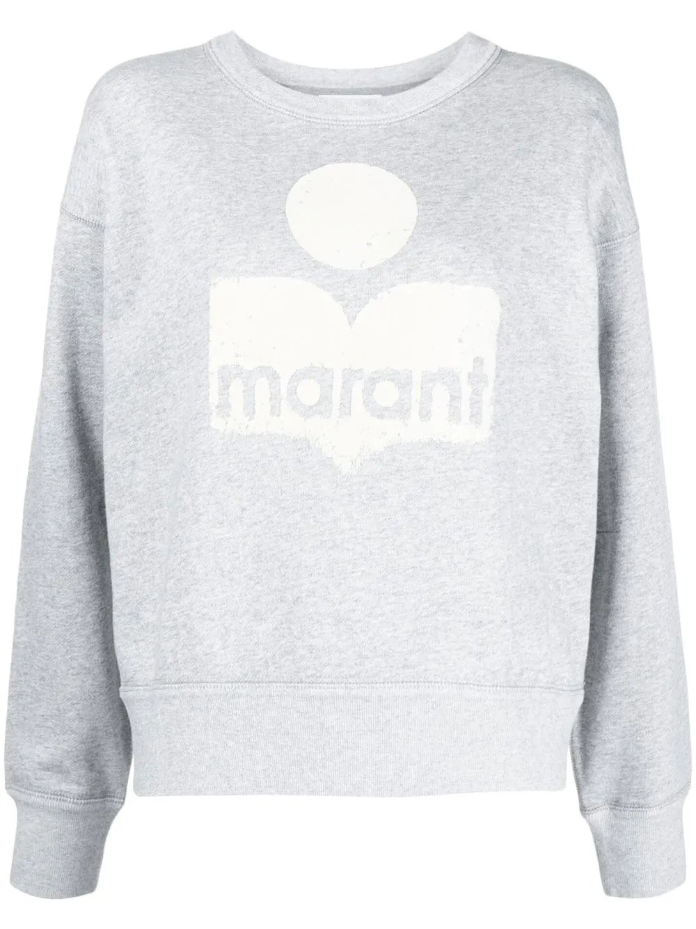 

Isabel Marant Étoile logo-print cotton sweatshirt - Grey