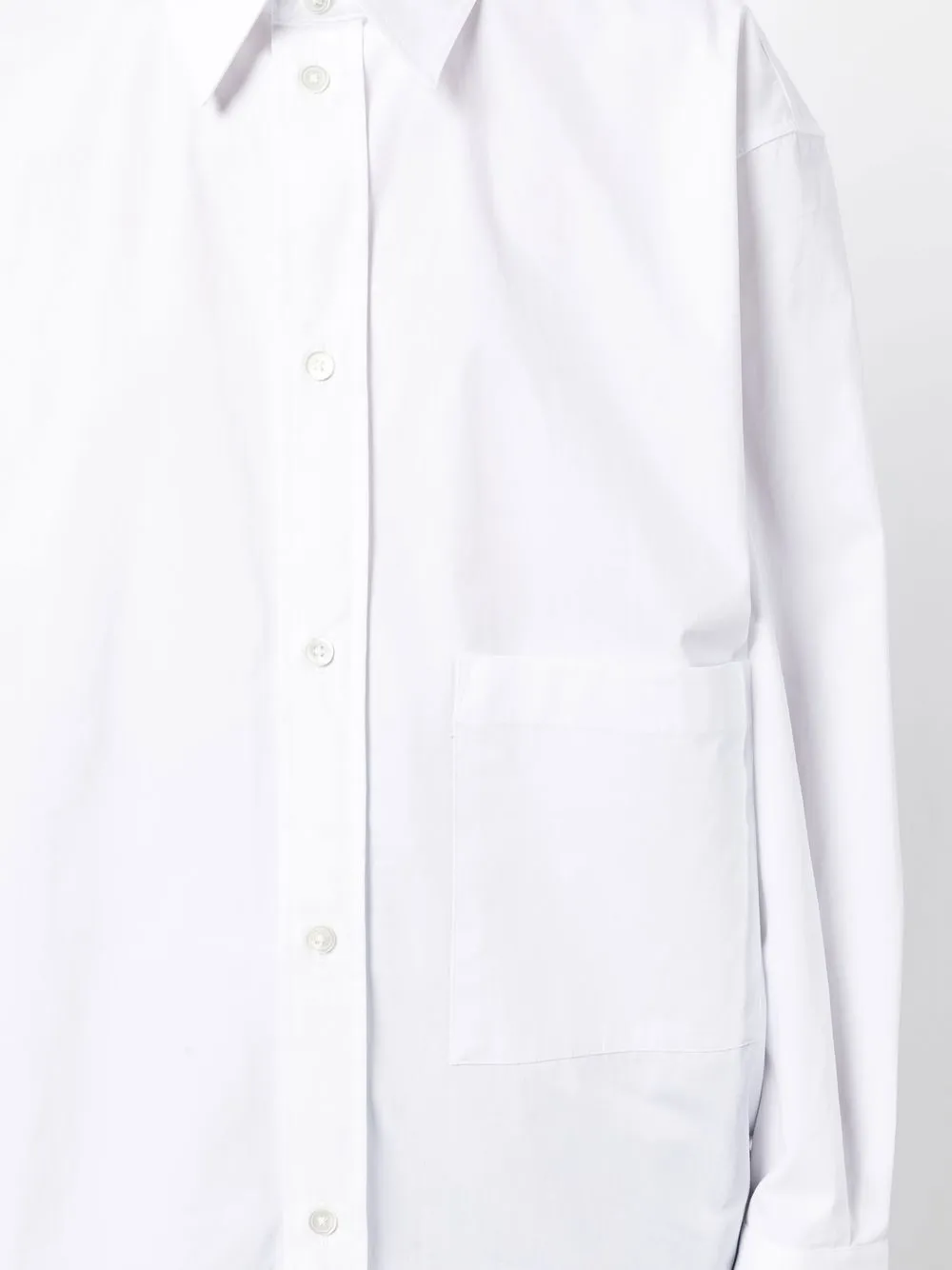 Rohe Oversized Cotton Shirt In 白色