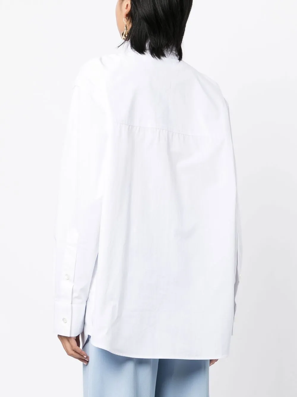Rohe Oversized Cotton Shirt In 白色