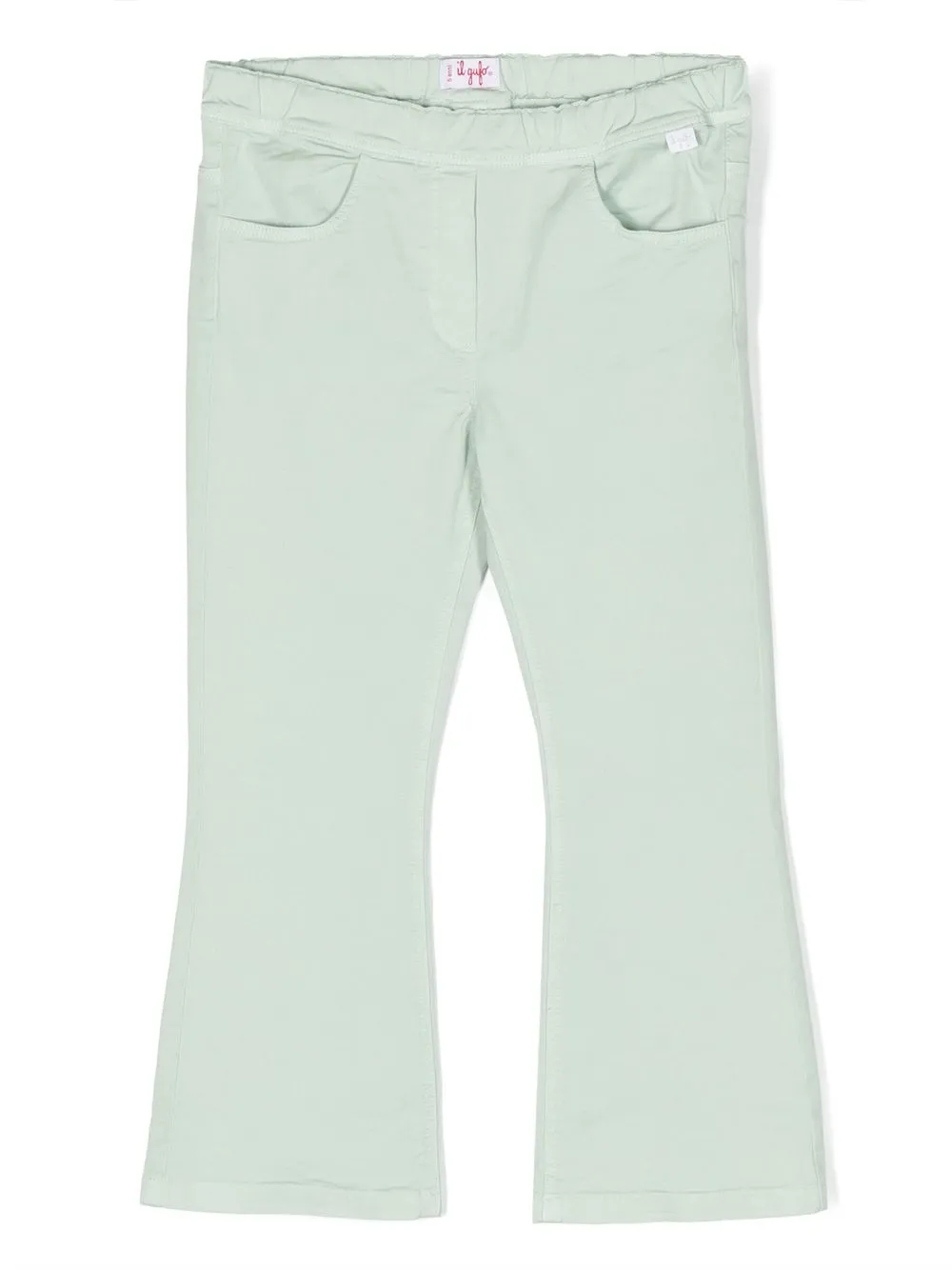 

Il Gufo two-pocket cotton flared trousers - Green