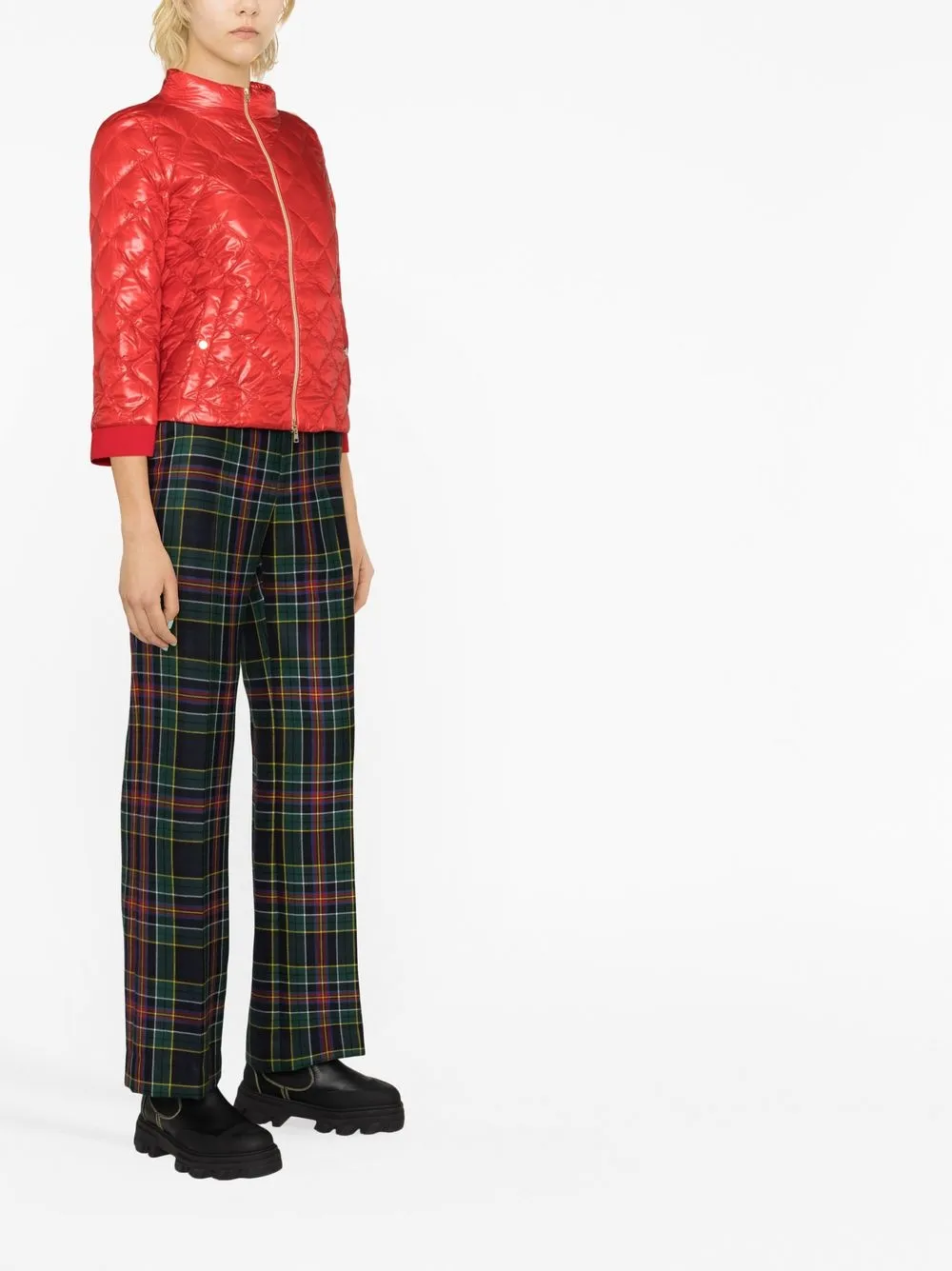 Herno Ultralight Diamond-quilted Down Jacket In Red