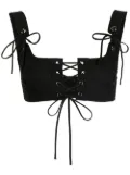 Monse lace-up bralette top - Black