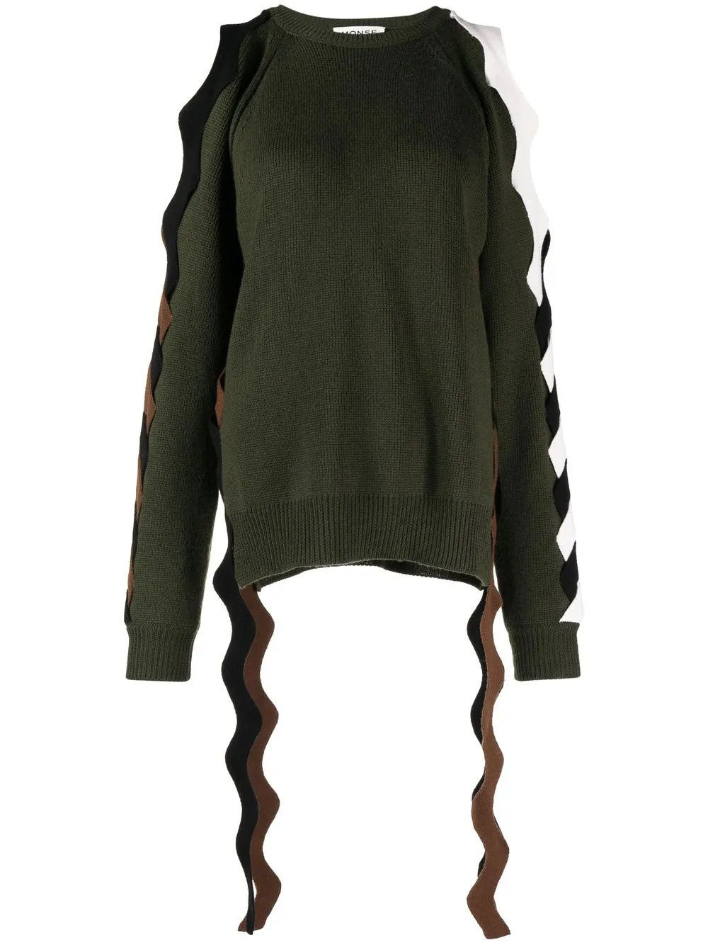 

Monse cold-shoulder wool jumper - Green