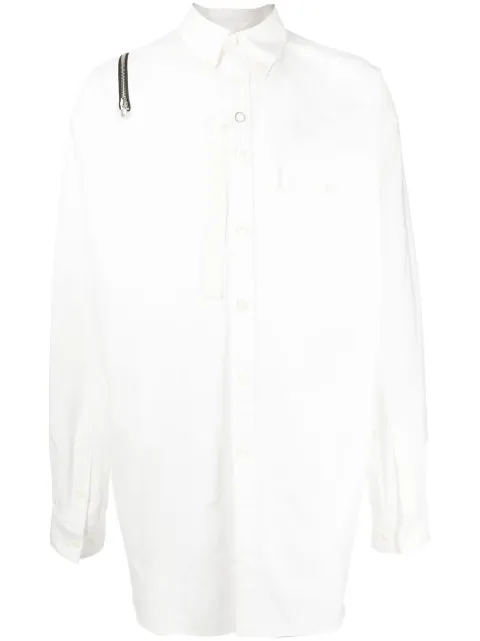 Takahiromiyashita The Soloist zip-detail long-sleeved shirt