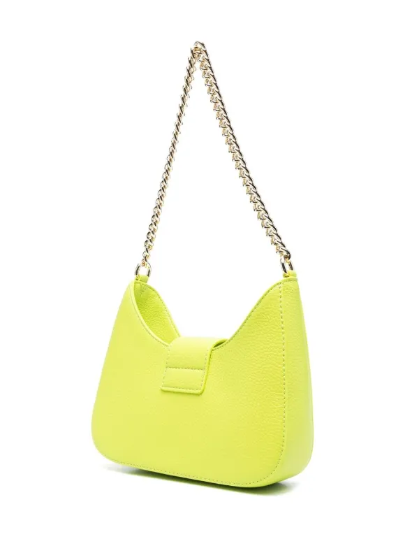 Versace Jeans Couture Baroque Buckle Shoulder Bag | Green Versace Jeans Couture Baroque Buckle Shoulder Bag | Green