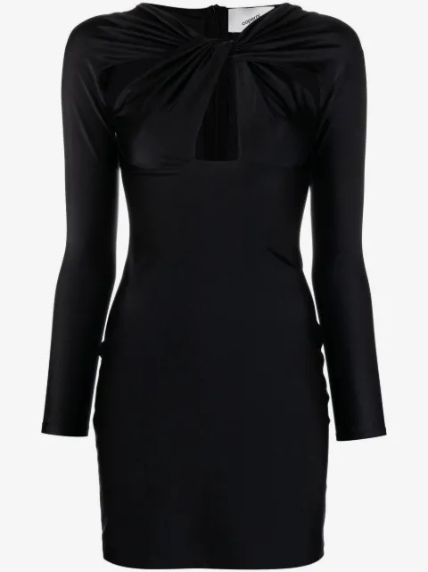 Coperni cut-out twisted mini dress