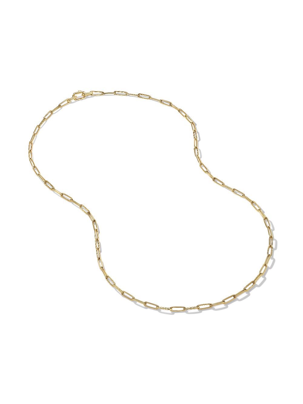 Shop David Yurman 18kt Yellow Gold 3.5mm Chain Necklace