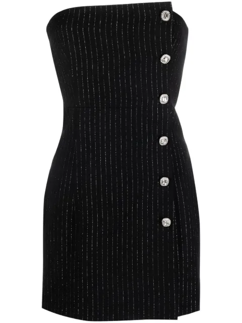 Alessandra Rich pinstripe mini dress