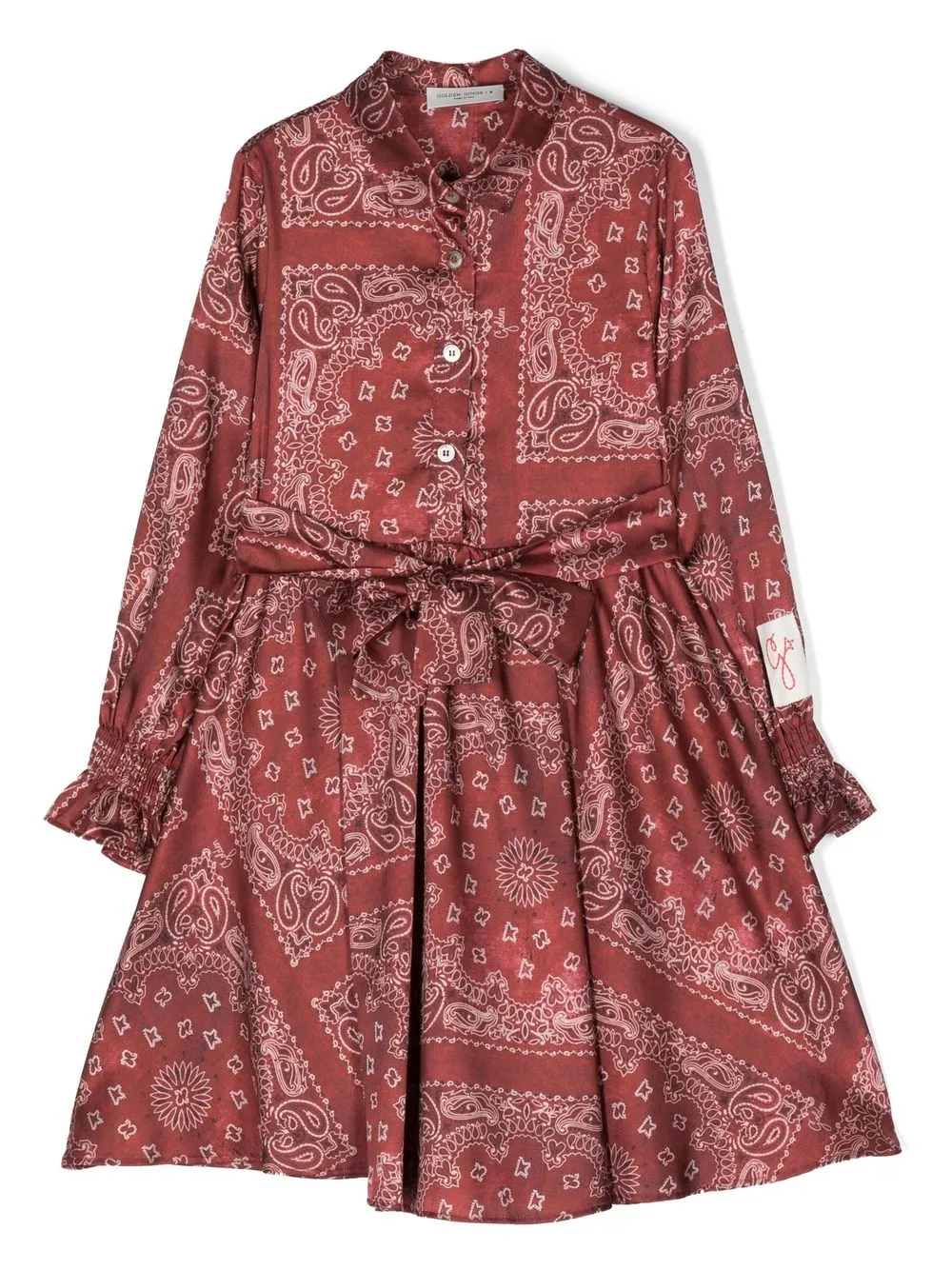 

Golden Goose Kids bandana-print tied-waist dress - Red