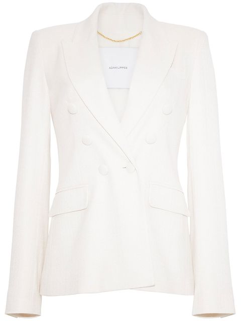 Adam Lippes double-breasted peak-lapel blazer