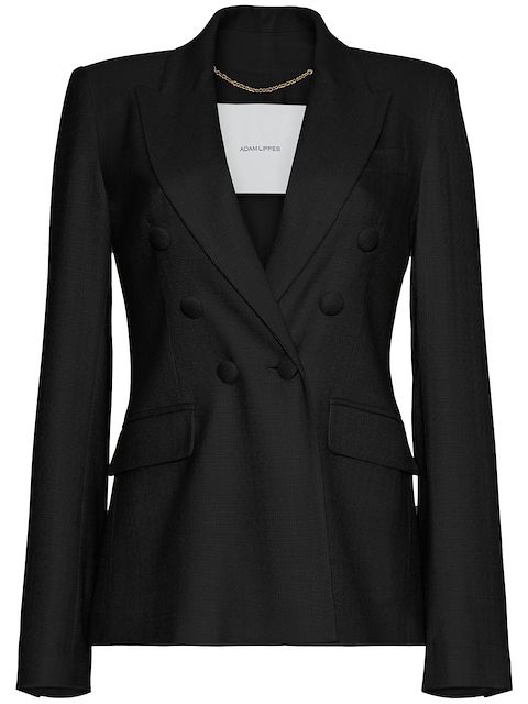 Adam Lippes double-breasted peak-lapel blazer