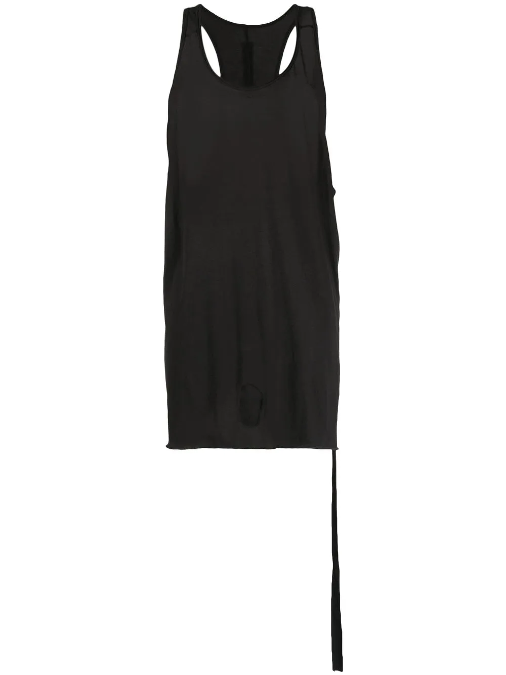 

Rick Owens raw-hem tank top - Black