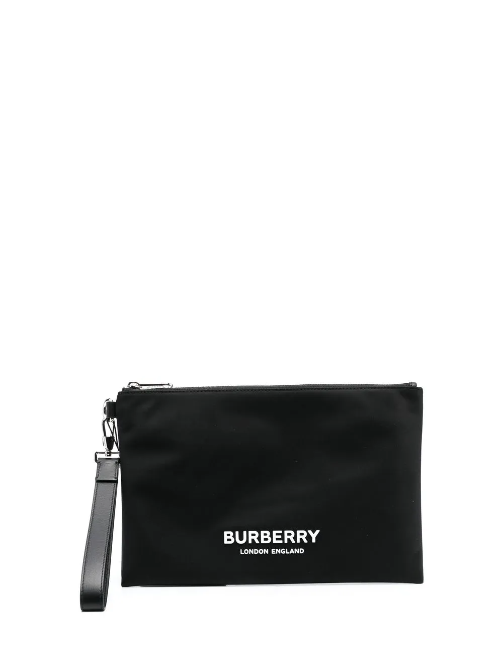 

Burberry logo-print clutch bag - Black