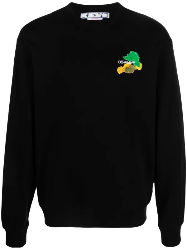Off-White Brush Arrow crew-neck Sweatshirt - Farfetch