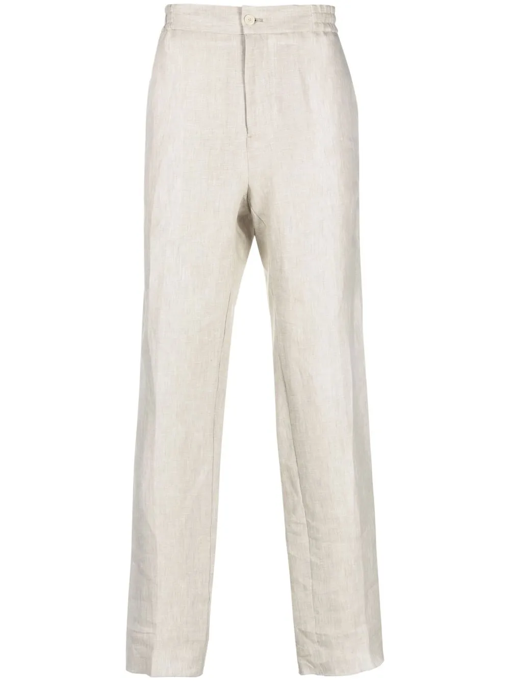 

ETRO elasticated linen trousers - Neutrals