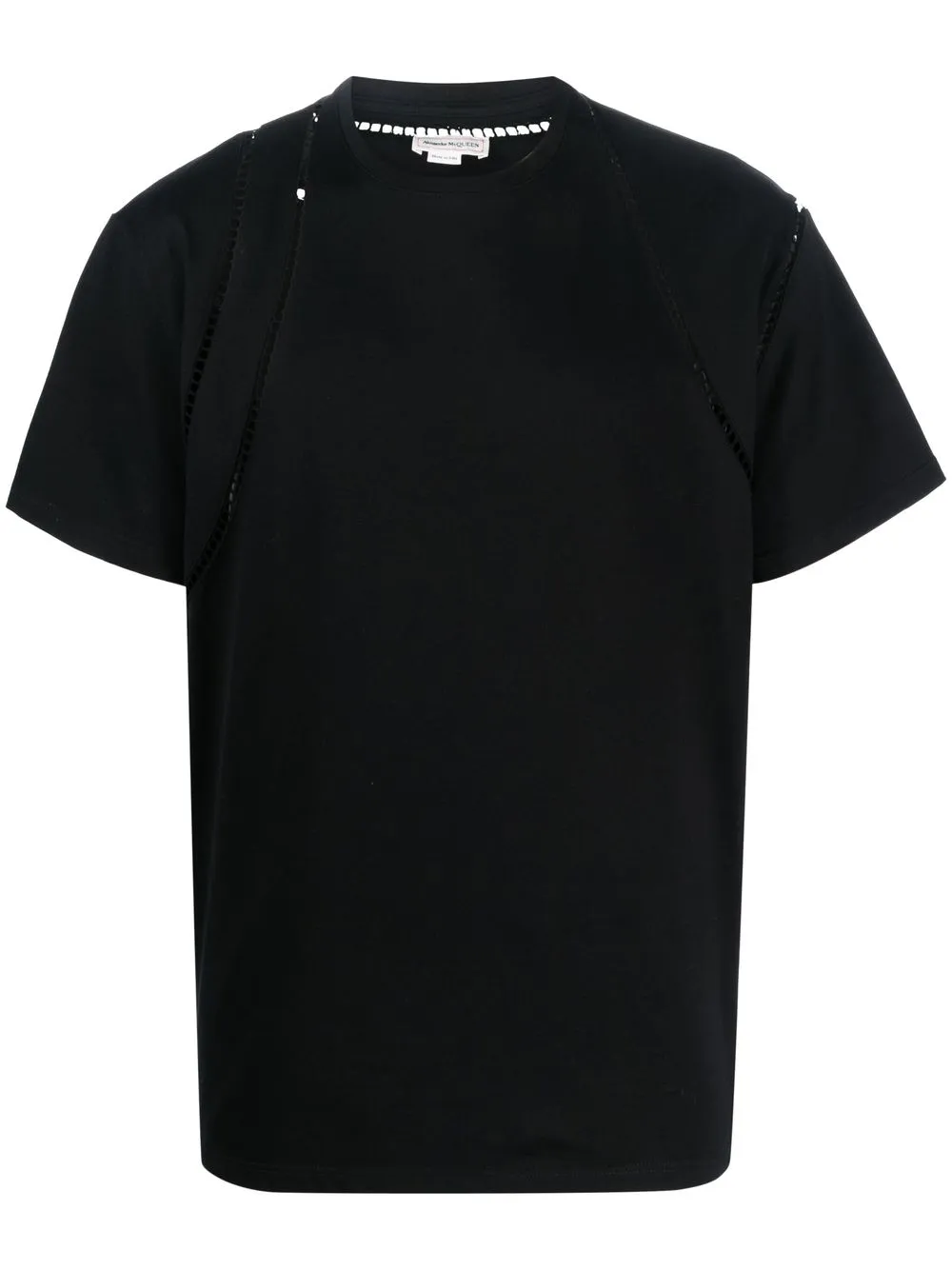 

Alexander McQueen cut-out detail T-shirt - Black