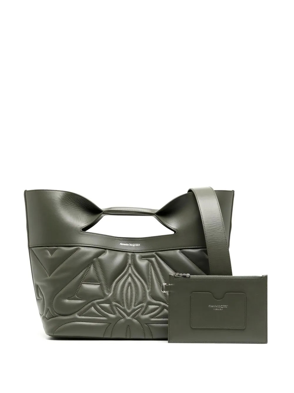 Alexander McQueen The Bow Embroidered Tote Bag Farfetch