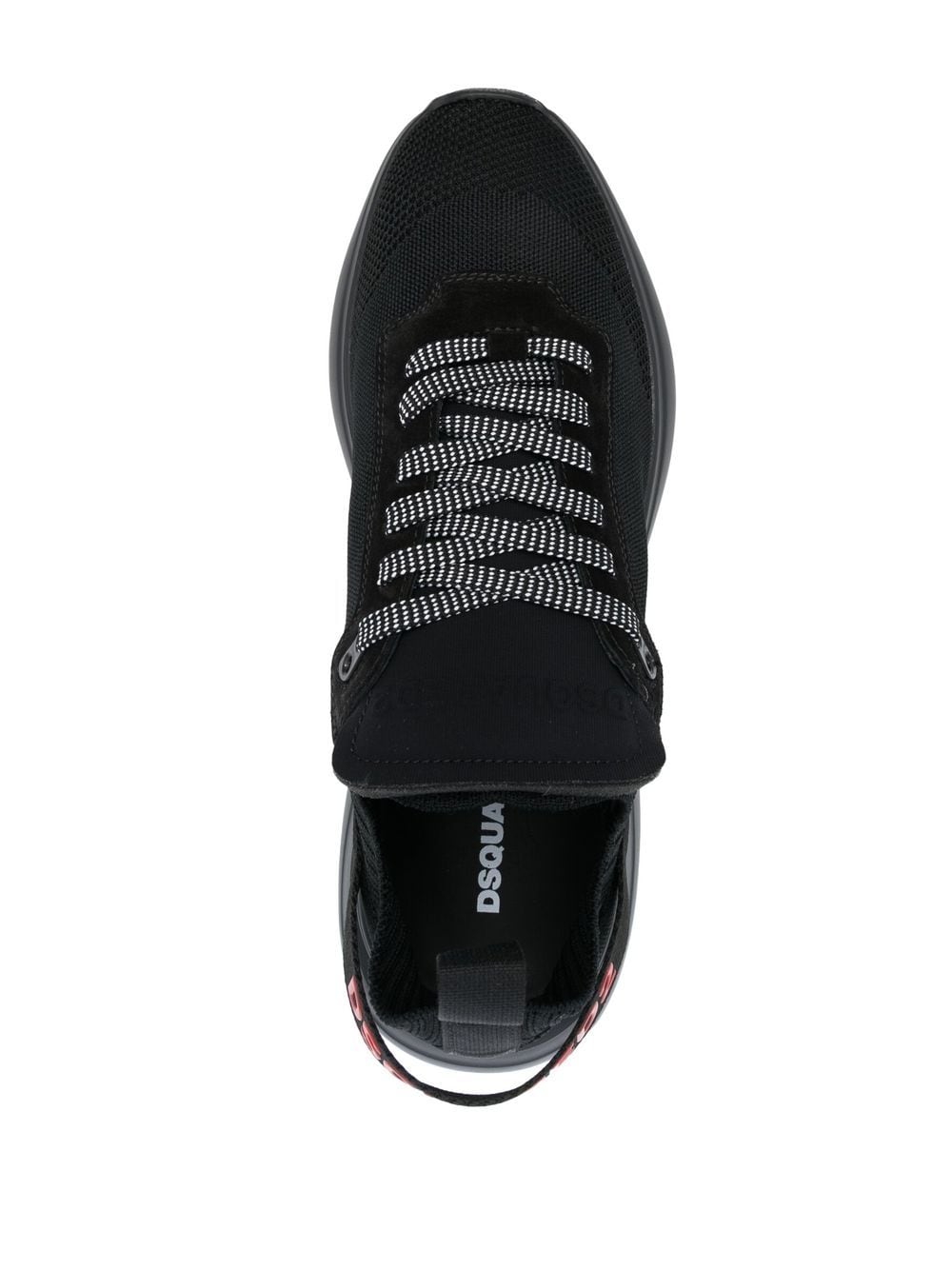 Shop Dsquared2 Fly Logo-print Low-top Sneakers In Black