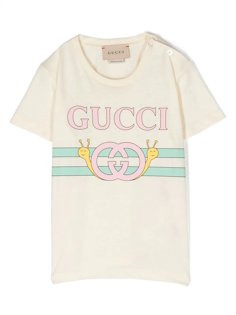 

Gucci Kids logo-print short-sleeved T-shirt - Yellow