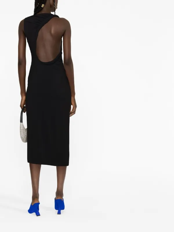 Versace cut-out Detail Dress | Black