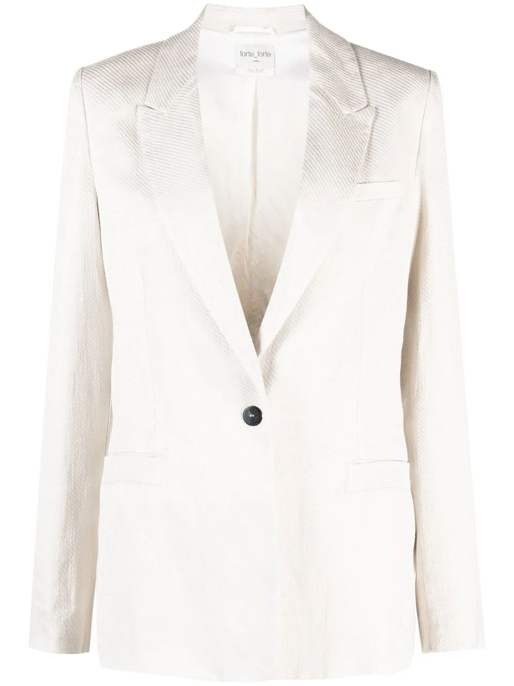 

Forte Forte single-breasted tailored blazer - Neutrals