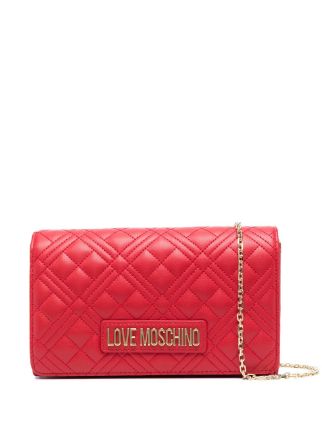 Love moschino quilted discount faux leather crossbody bag