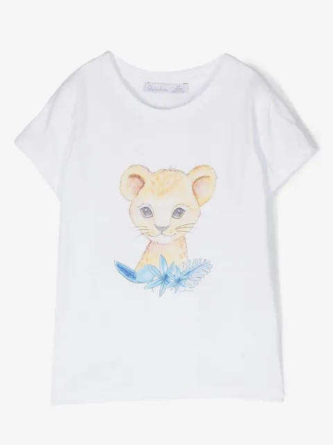 Patachou graphic-print cotton T-shirt 
