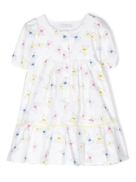 Patachou butterfly poplin dress