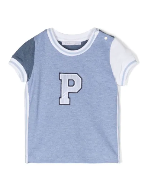 Patachou colour-block varsity t-shirt