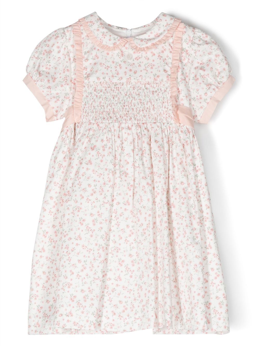 Patachou Kids' Ruffled-detailing Dress In White