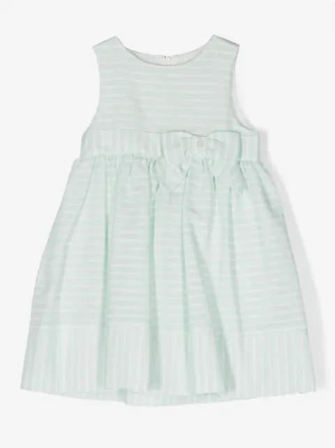 Patachou bow-detail stripes dress
