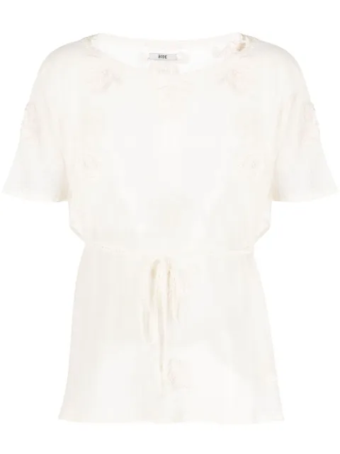 BODE cotton embroidered design top