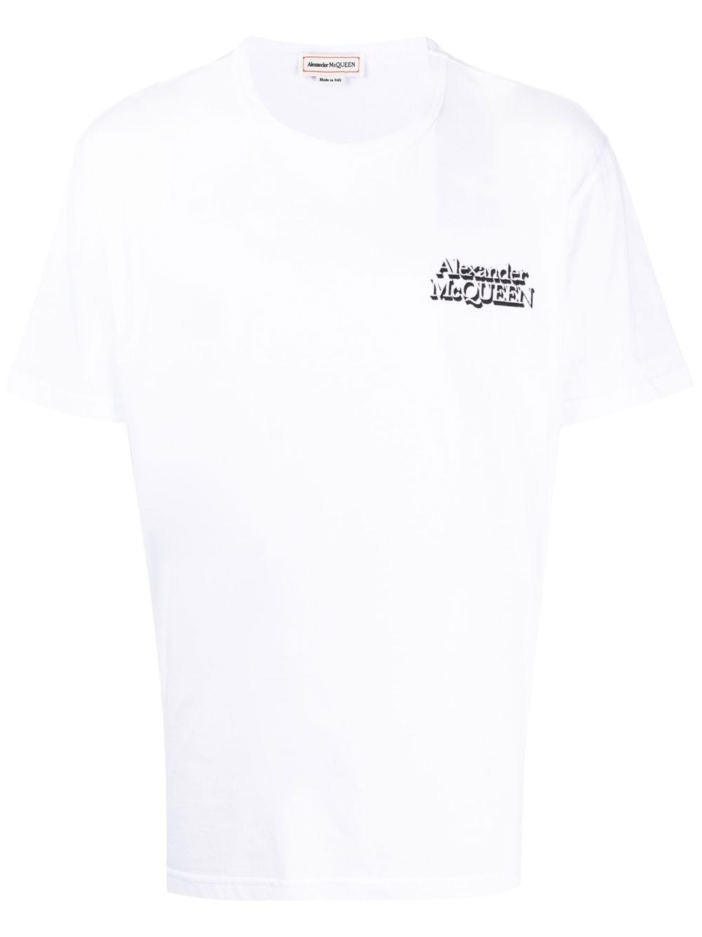Shop Alexander Mcqueen Logo-print T-shirt In Weiss