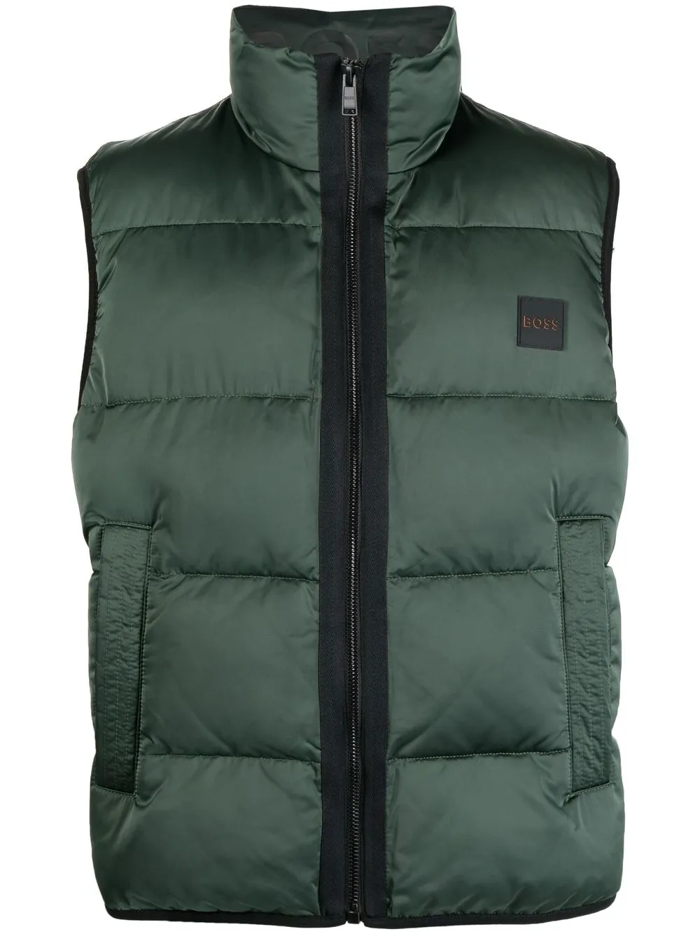 

BOSS zip-up padded gilet - Black