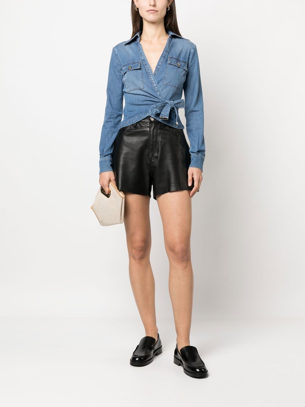 Elisabetta Franchi Denim rok - Blauw