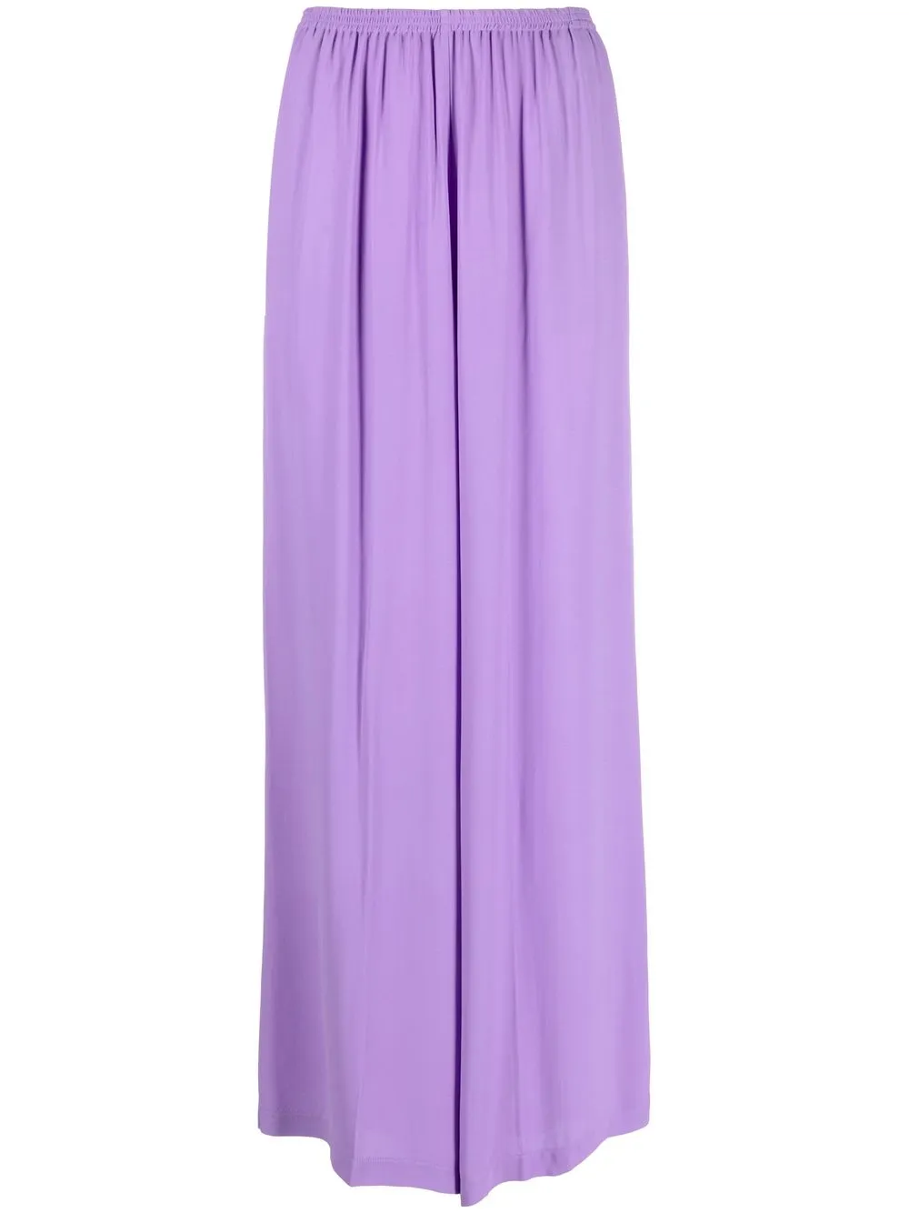 Forte Forte Georgette-texture Wide-leg Trousers In Violett