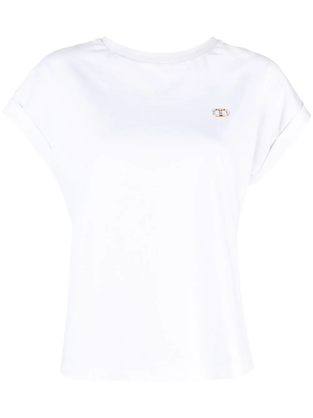 

TWINSET logo-print short-sleeve T-shirt - White