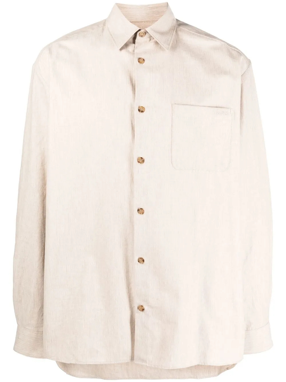 

A.P.C. long sleeve cotton shirt - Neutrals