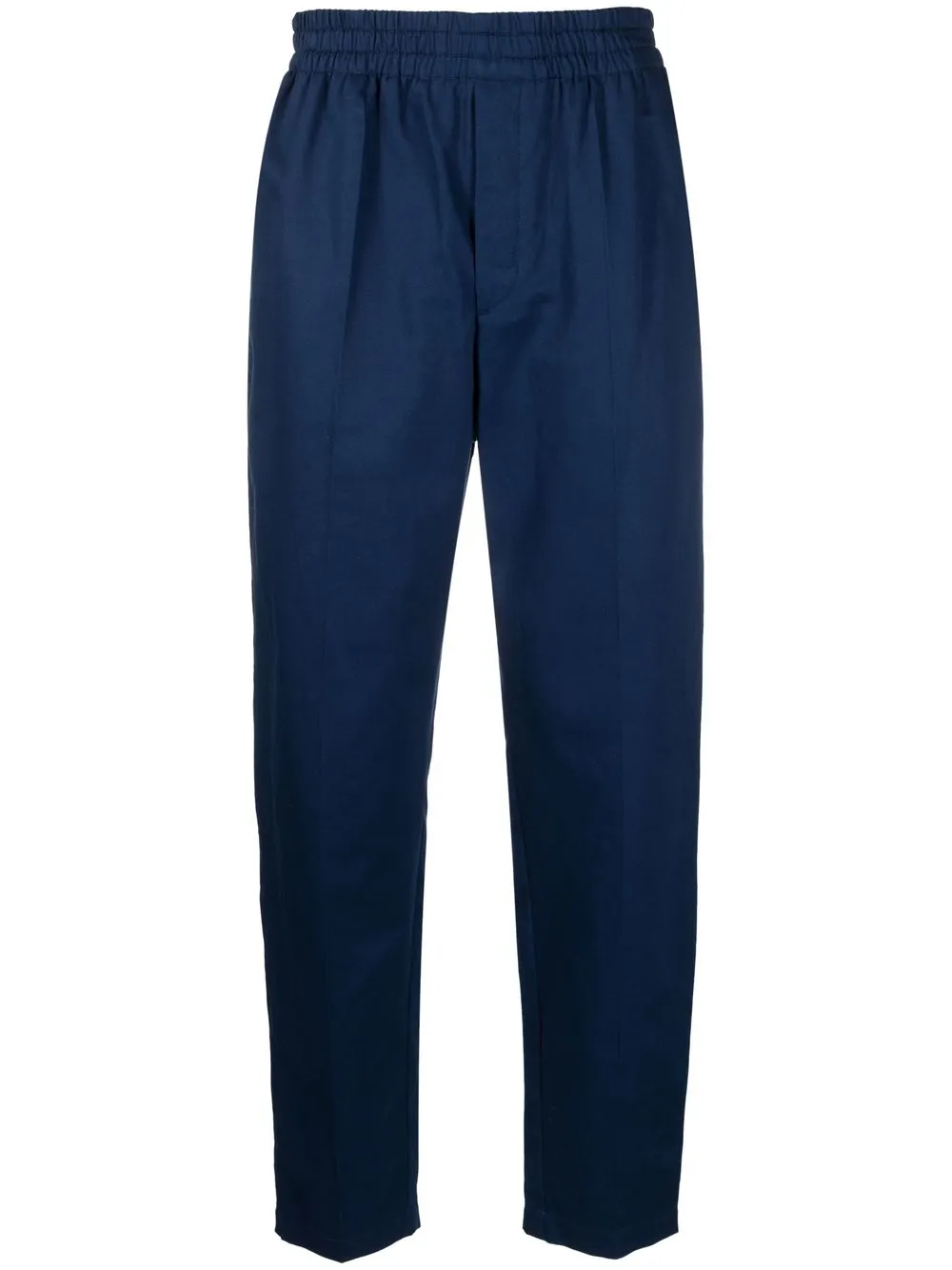 Shop Isabel Marant Cotton Straight-leg Trousers In Midnight