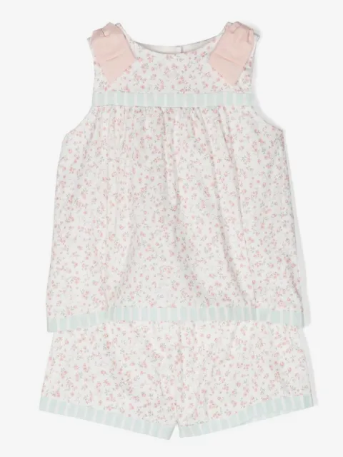 Patachou floral-print cotton short set