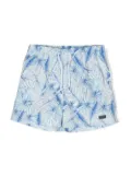Patachou jungle-print swim shorts - Blue