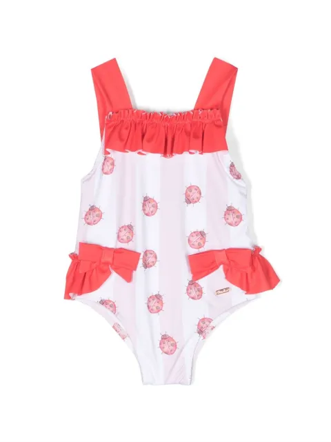 Patachou traje de baño con catarinas estampadas