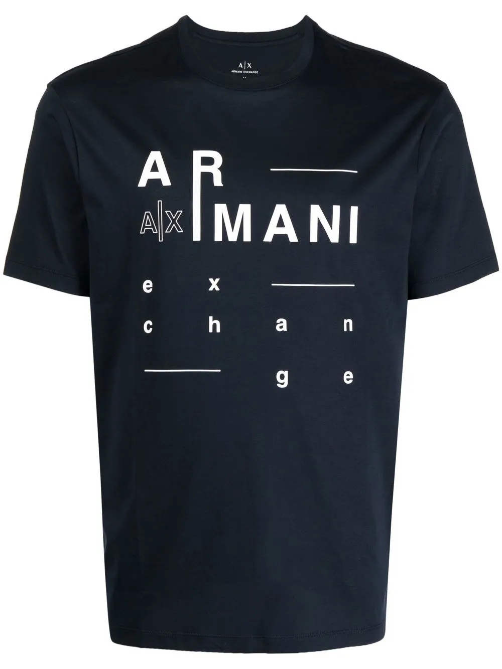 

Armani Exchange playera con logo estampado - Azul