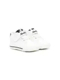 Miki House embroidered touch-strap sneakers - White
