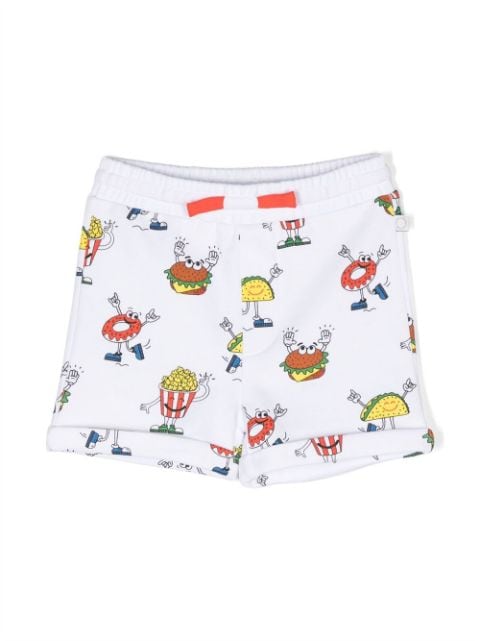 Stella McCartney Kids short de sport à imprimé graphique